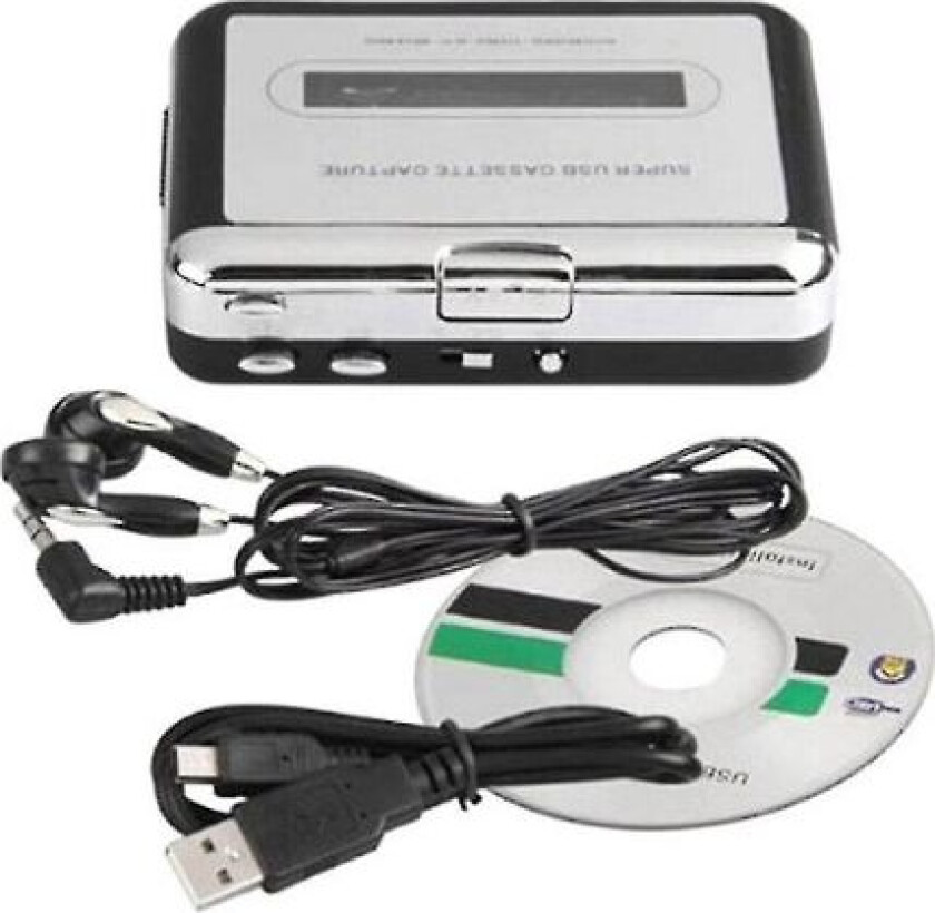 Bilde av Kassettspiller USB Kassett til MP3 Konverter Fange Lyd Musikkspiller Kassettspiller