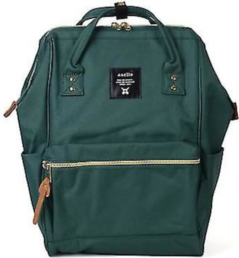 Anello Merke Dame Ryggsekk Stor Kapasitet Oxford Vanntett Skolesekk Tyverisikker Laptopveske Mann & Kvinne Reise Ryggsekk (FMY) green 14 inches