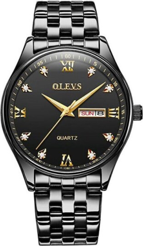 Quartz Klokke / Armbåndsur - Vanntett – Svart Black
