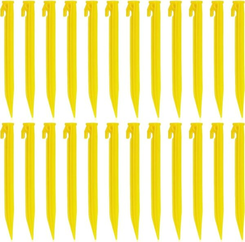 Bilde av 24 stk. teltplugger i plast, kraftige teltplugger til strand, baldakinplugger