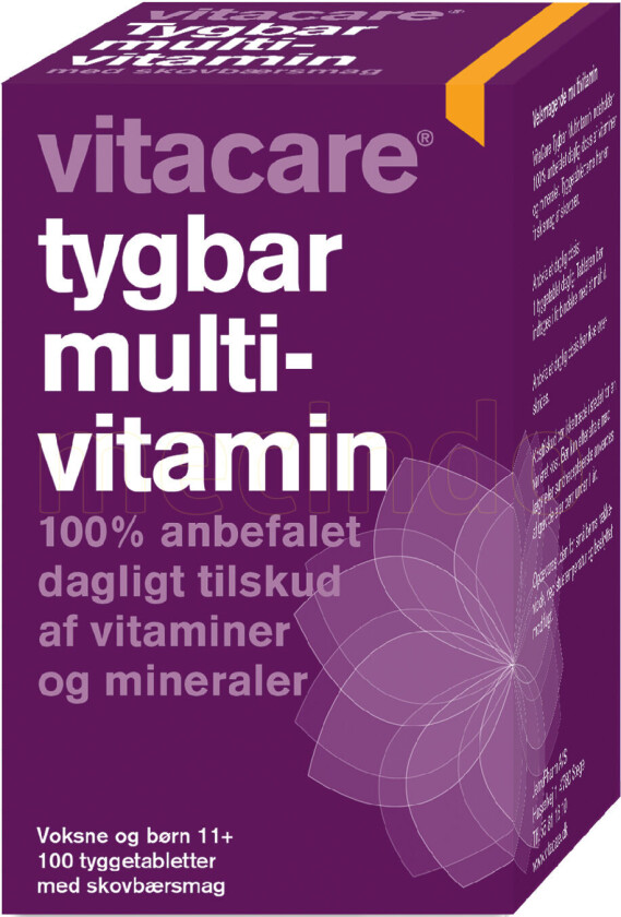 Vita Care Tyggbar Multivitamin - 100 Tabletter