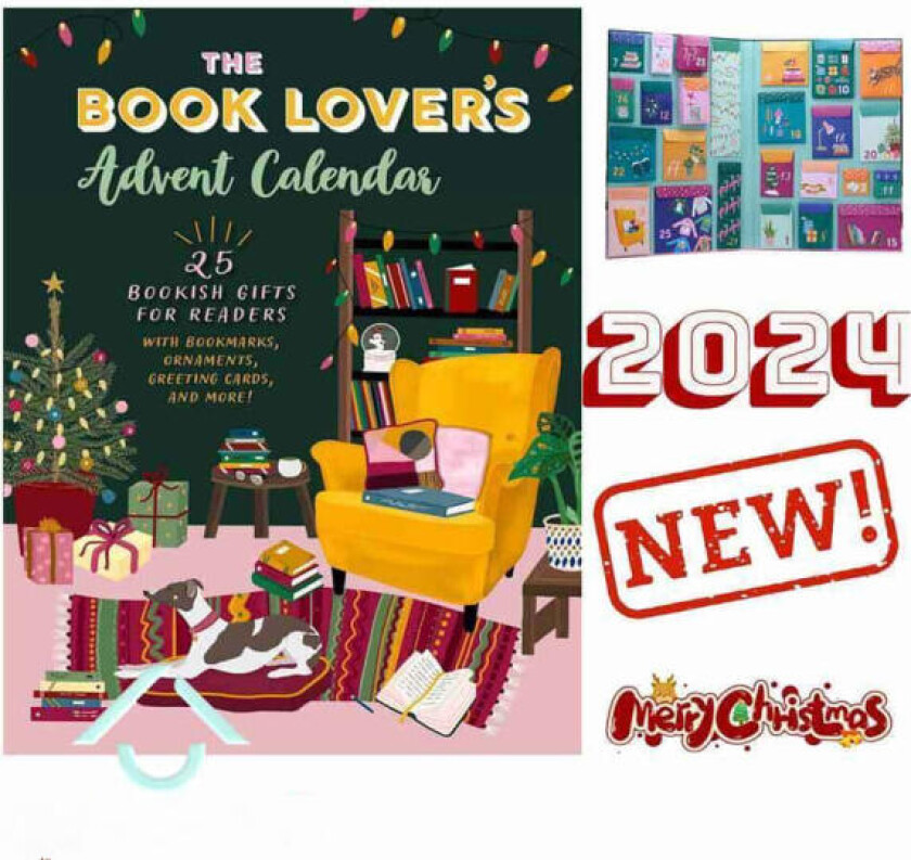 Bokelskerens adventskalender, 25 bokaktige gaver til leseren Praktisk bærbar 1 sett