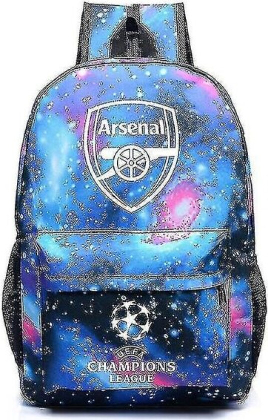 Star Arsenal Uefa Champions League Skulderbag Fan Ryggsekk Student Skolebag Oppbevaringsbag_y