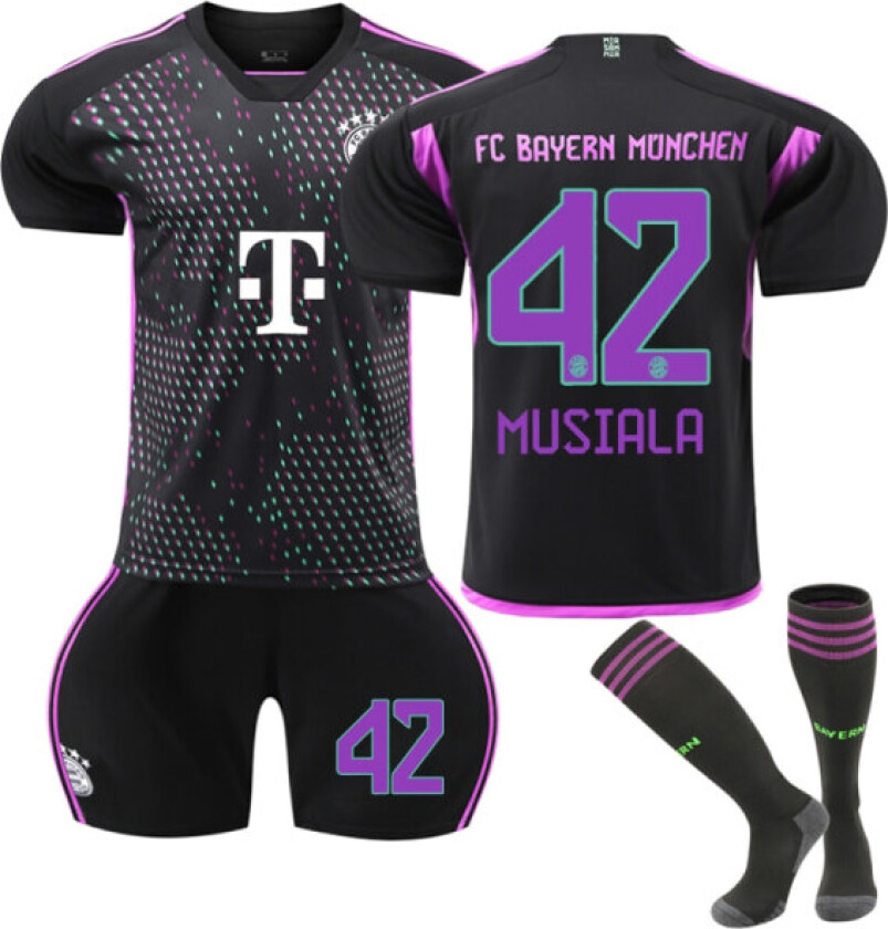 Perfekt 2023/24 Bayern Borte Musiala #42 Fotballdrakt - Perfet V XL(180-190CM)
