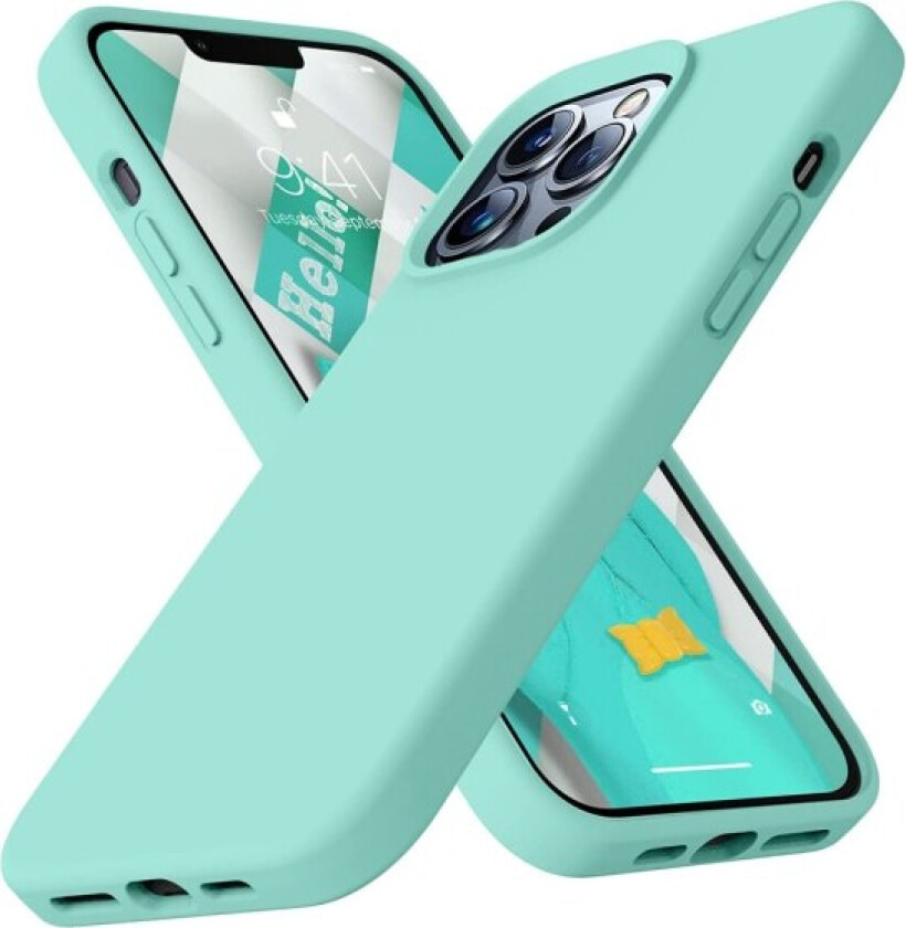 Mykt og beskyttende silikondeksel - iPhone 14 Pro Max Grön
