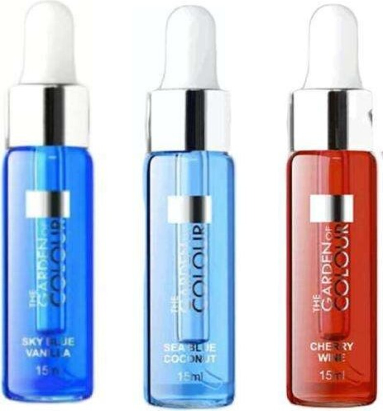 3-pakning - Cuticle Oil - Vanilje, Kokosnøtt, Kirsebær - 15ml Multicolor