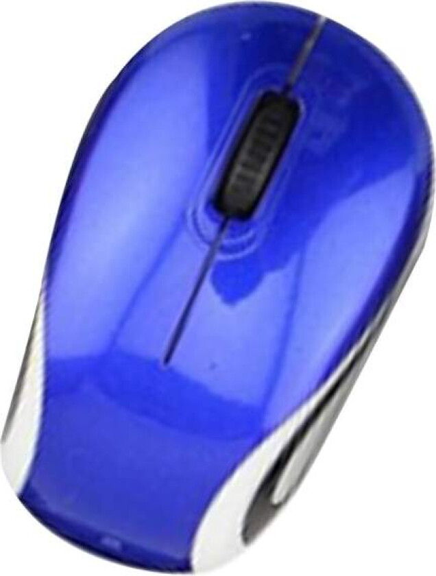 Mini Liten Trådløs Mus For Reise Optisk Bærbar Trådløs Mini Mus Med USB-mottaker For PC Bærbar PC - Blue