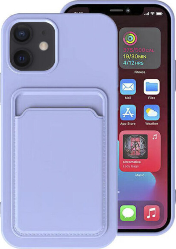 Smidig deksel med kortlomme - iPhone 11 Lila