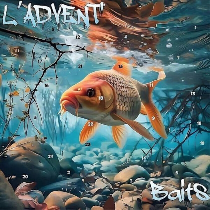 LADVENTLURES 2024, Fiske-Adventskalender, Fiske-Lure Julegaver Carp