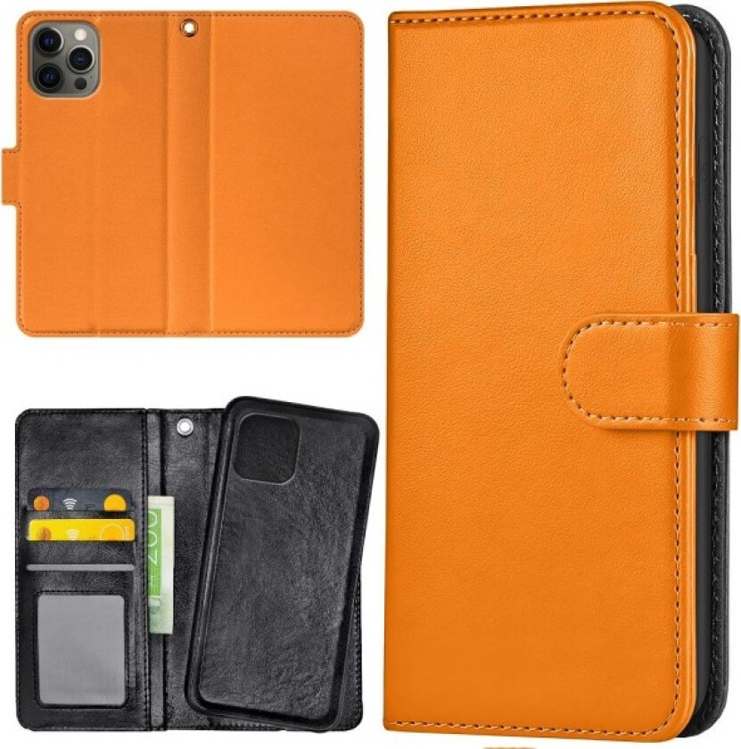 iPhone 12 Pro Max - Lommebok Deksel Oransje Orange