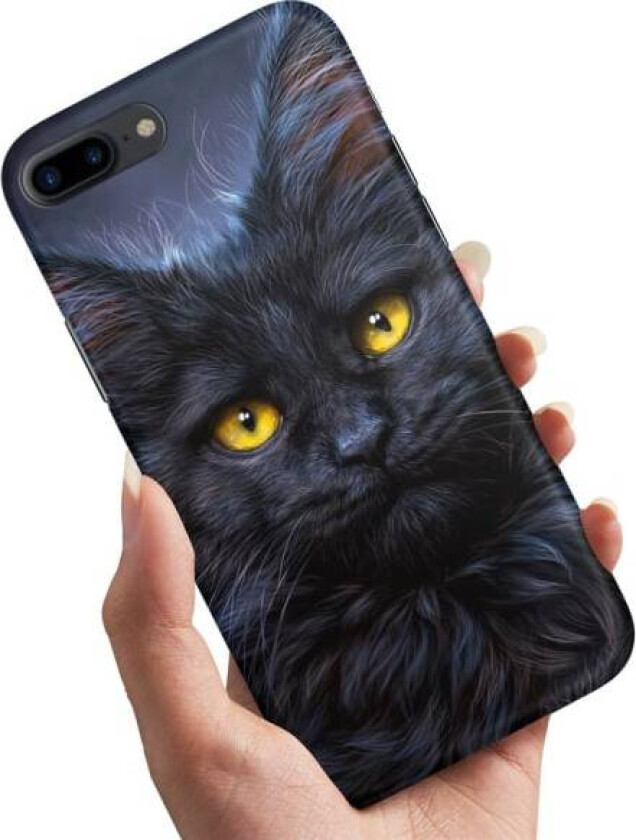 iPhone 7/8 Plus - Deksel/Mobildeksel Svart Katt