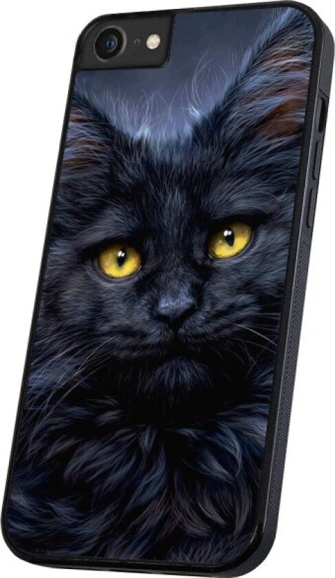 iPhone 6/7/8/SE - Deksel/Mobildeksel Svart Katt