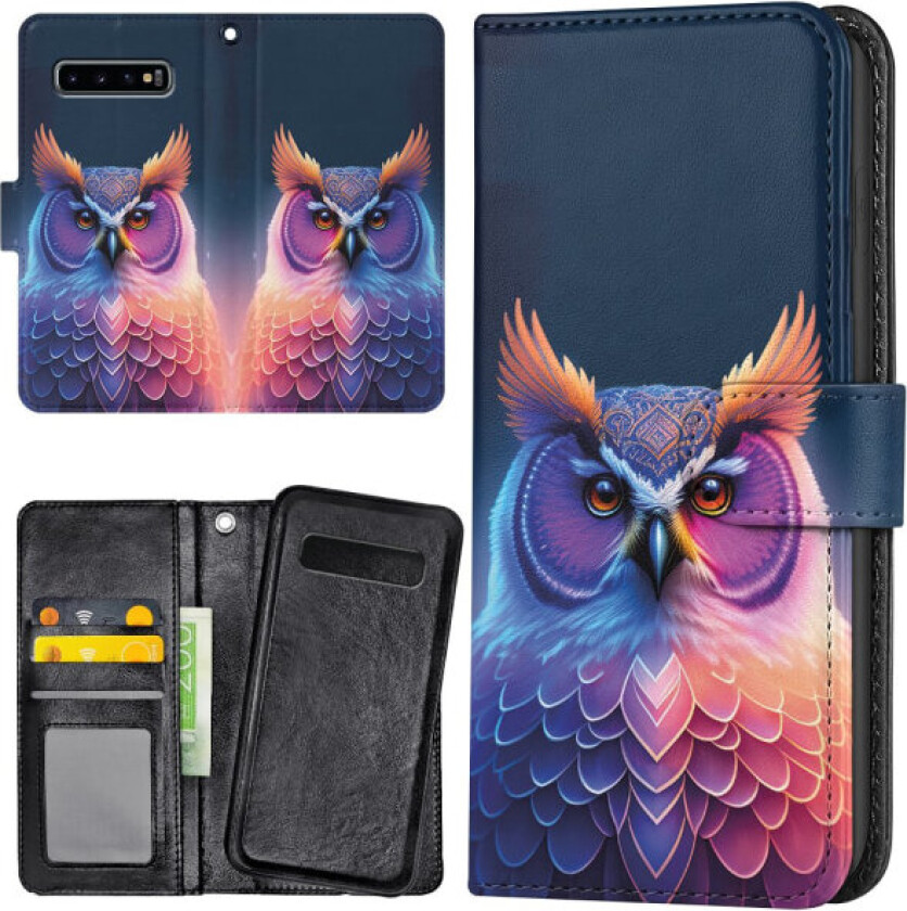 Samsung Galaxy S10 - Lommebok Deksel Ugle