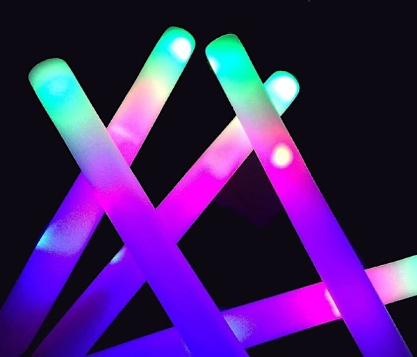 24 LED-skumlysstav med 3 blinkende moduser