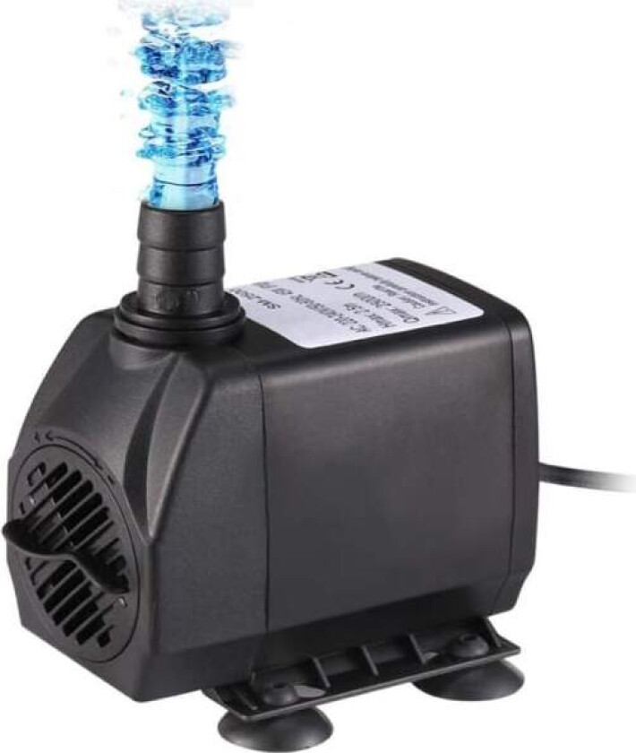 Nedsenkbar pumpe, akvariumpumpe 1500L/H multifunksjonell akvarium fiskefontene, vannpumper, svømmebassengpumper