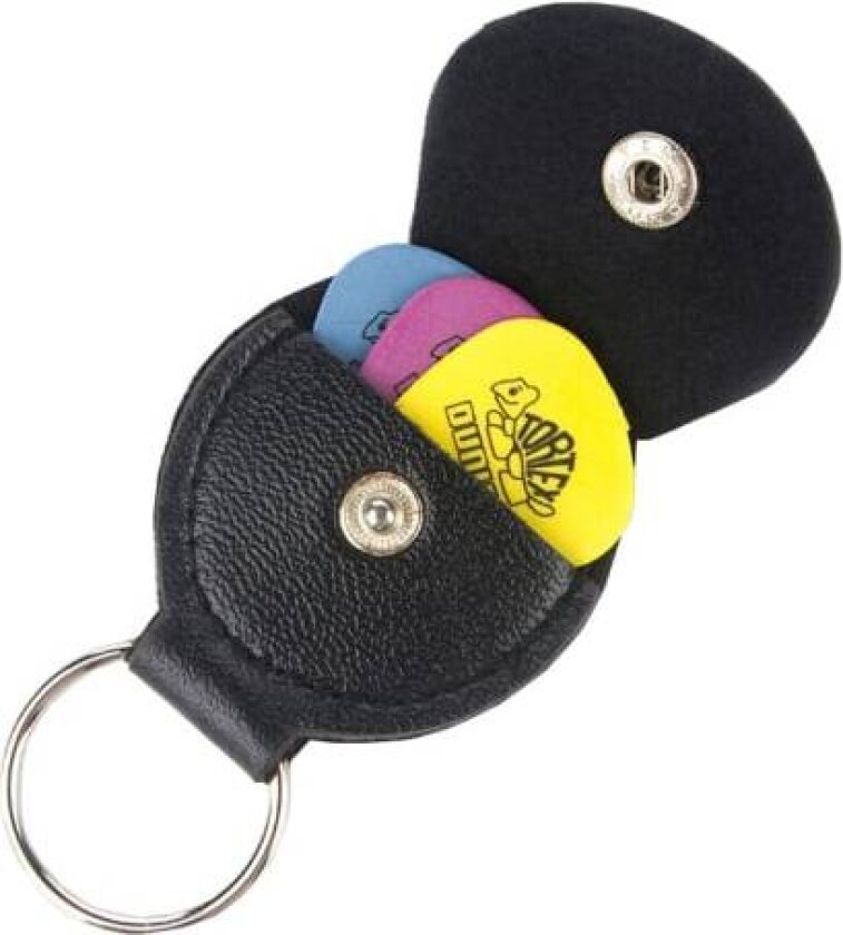 Nøkkelring med plekterholder Black
