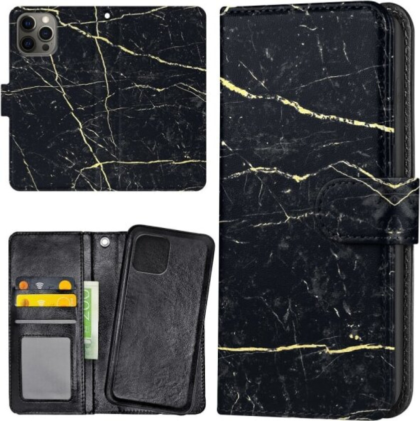 iPhone 15 Pro - Lommebok Deksel Marmor