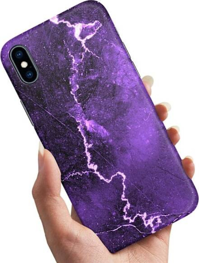 iPhone X/XS - Deksel/Mobildeksel Marmor Multicolor