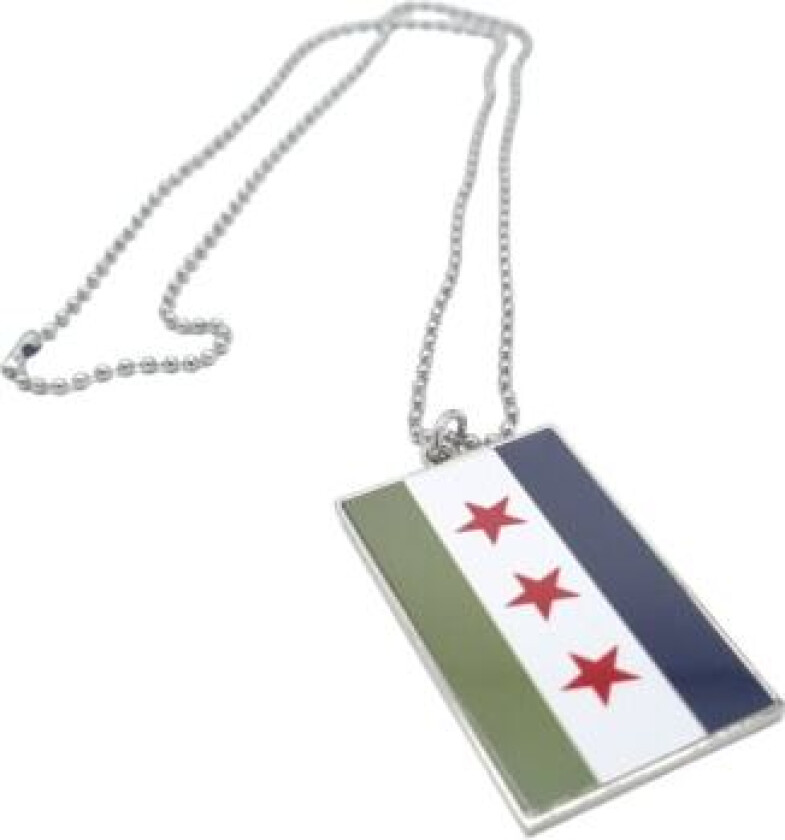 Free Syrien flagg halskjede Silver