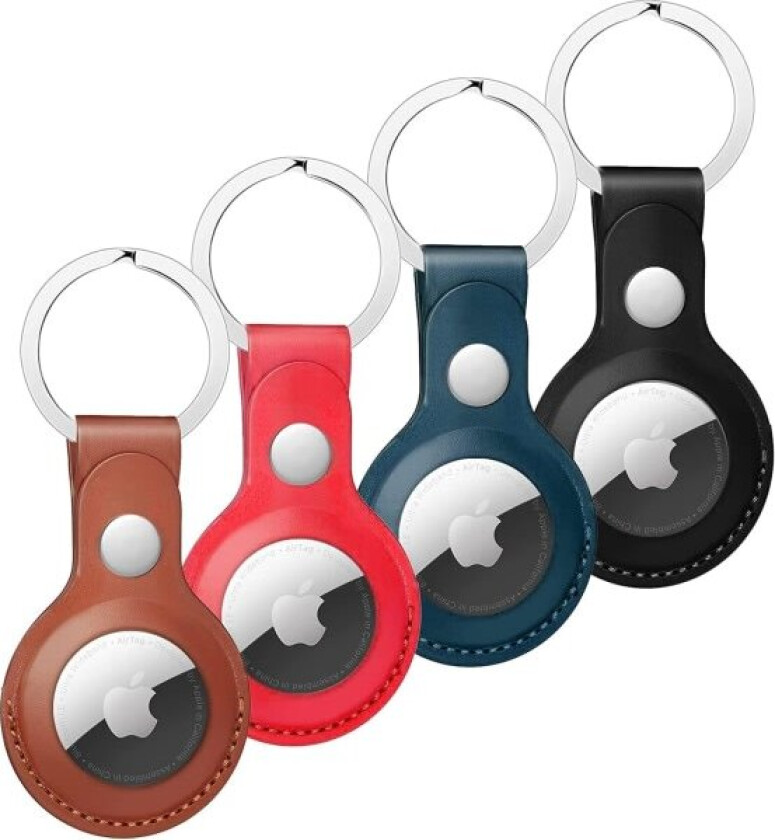 4-pakks nøkkelring kompatibel med AirTag, Nøkkelring for AirTag, Bærbar IC