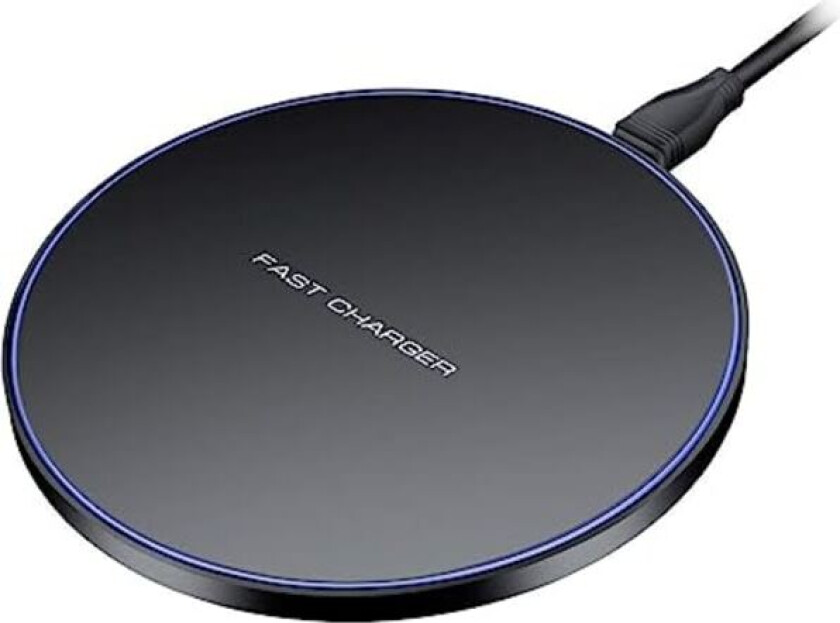 Trådløs lader 15W Universal Qi-ladepute, induksjonslader kompatibel med iPhone 12/11 /11 Pro/XS/XS Max/XR/X /8/8 Plus, Samsung Galaxy S10 /