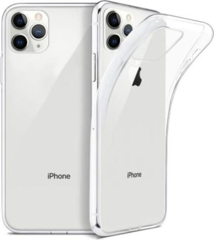iPhone 11 silikondeksel - Gjennomsiktig Transparent