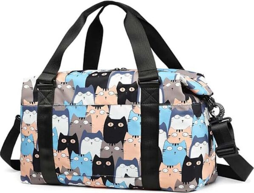 Reise Duffel Bag Weekender Overnatting Bag Gym Tote Bag med Tørr og Våt Separat Lomme for Kvinner Jenter Skulder Bag Treningsbag Vann Resista