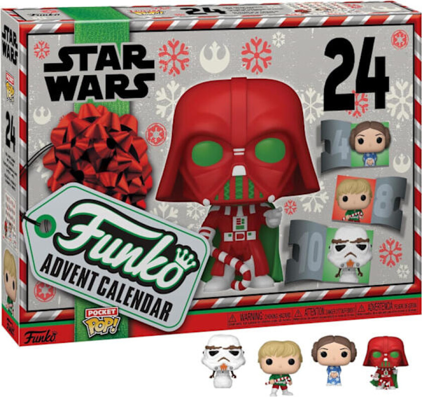 Funko Pop! Adventskalender: Star Wars - Holiday, Flerfarget, En Størrelse