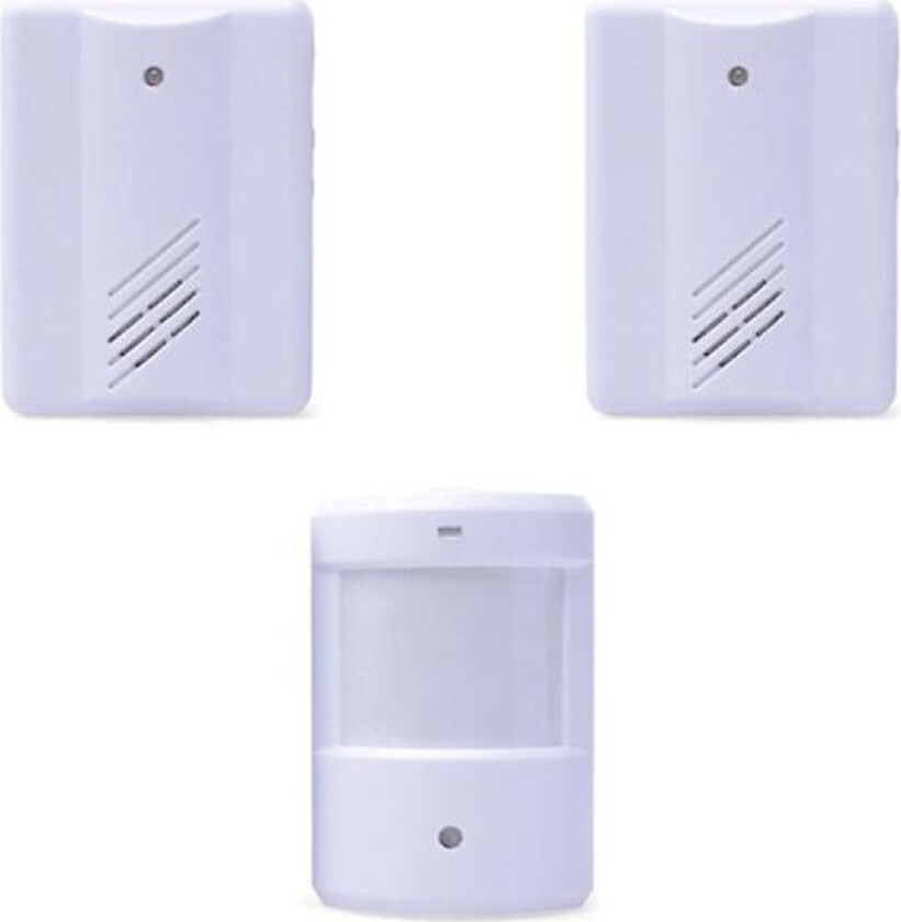 Trådløs velkomst dørklokke Hjemmesikkerhetsalarm Trådløs infrarød dørklokkedetektor Alarm Besøkende Gjest Inngangsdørklokke Klokkespill