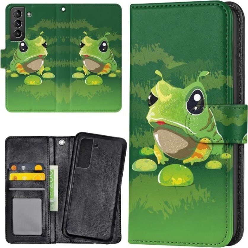 Samsung Galaxy S22 - Lommebok Deksel Frosk Multicolor