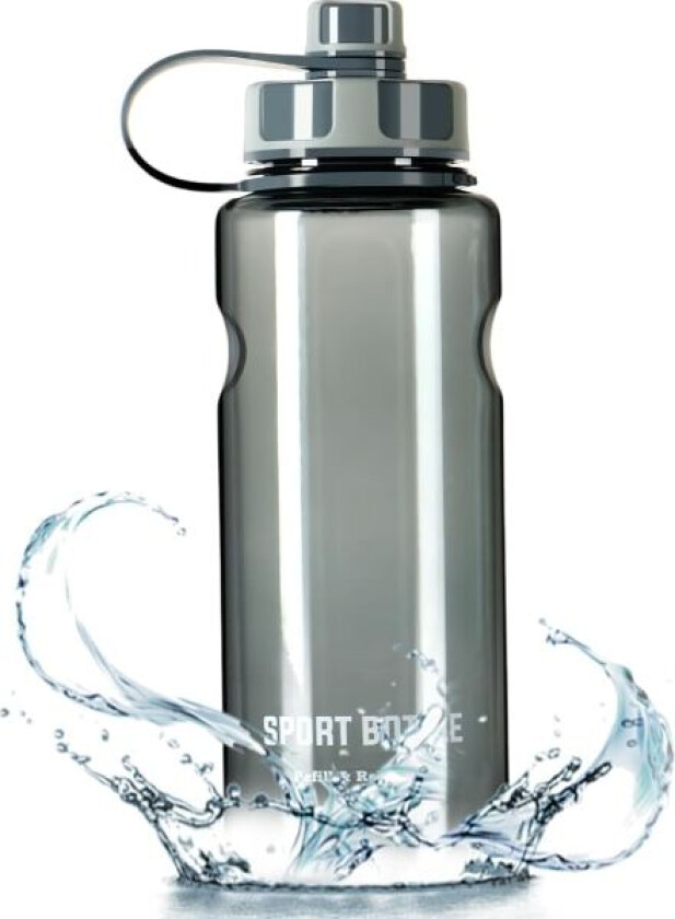 Sportsvannflaske 1,5 liter Stor vannflaske med filter BPA-fri drikkeflaske Personlig vannkrukke Lekkasjesikker vannflaske for skole, treningssenter