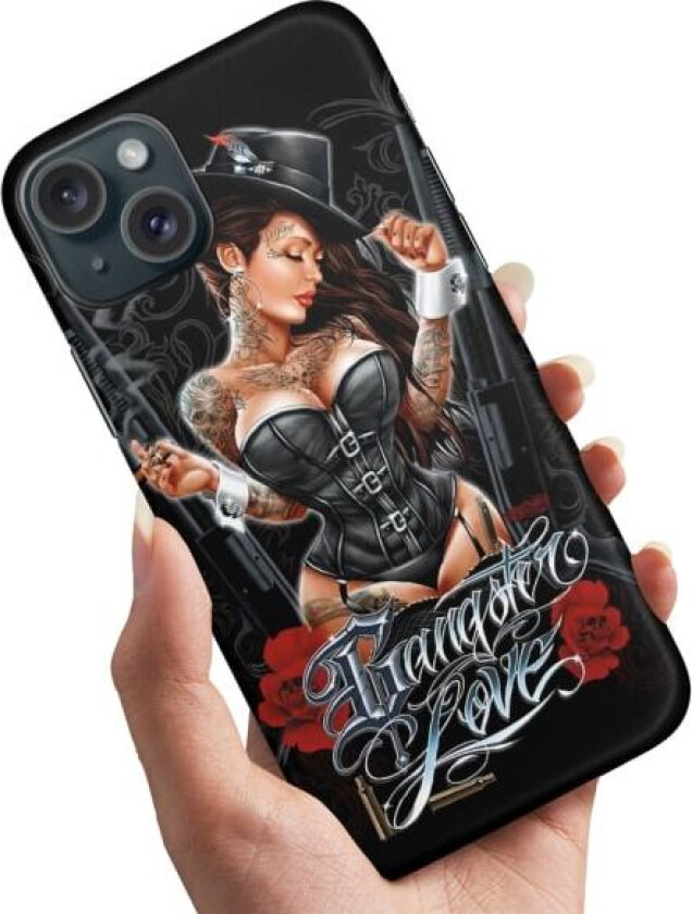 iPhone 15 - Deksel/Mobildeksel Gangster Love