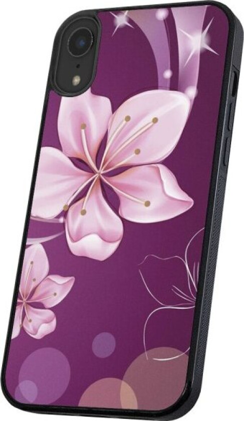 iPhone X/XS - Deksel/Mobildeksel Hvit Blomst Multicolor