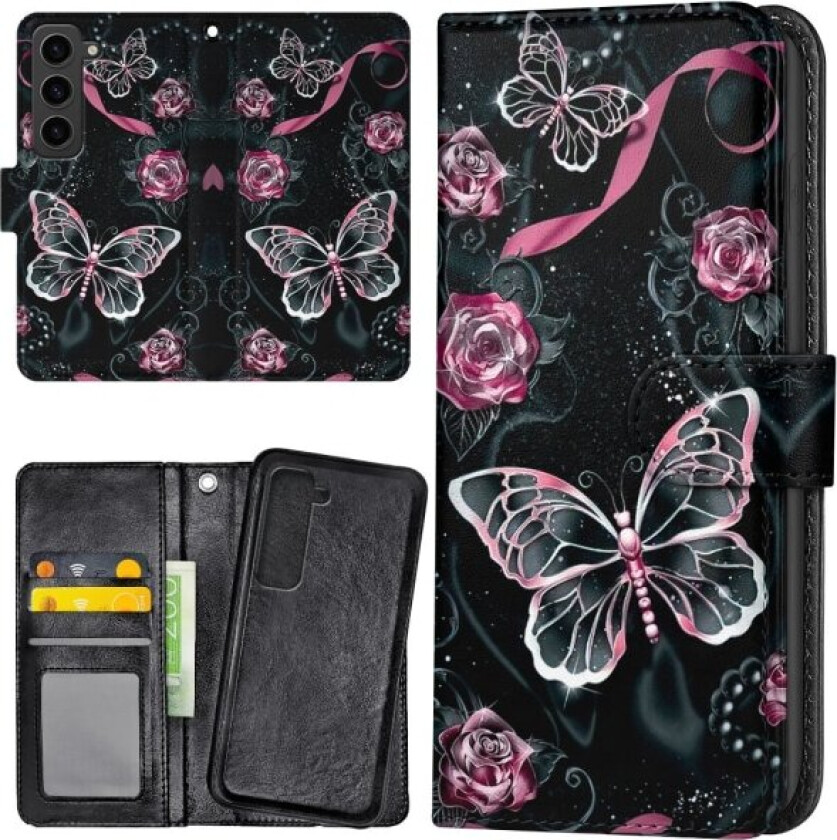 Samsung Galaxy S23 - Lommebok Deksel Sommerfugler