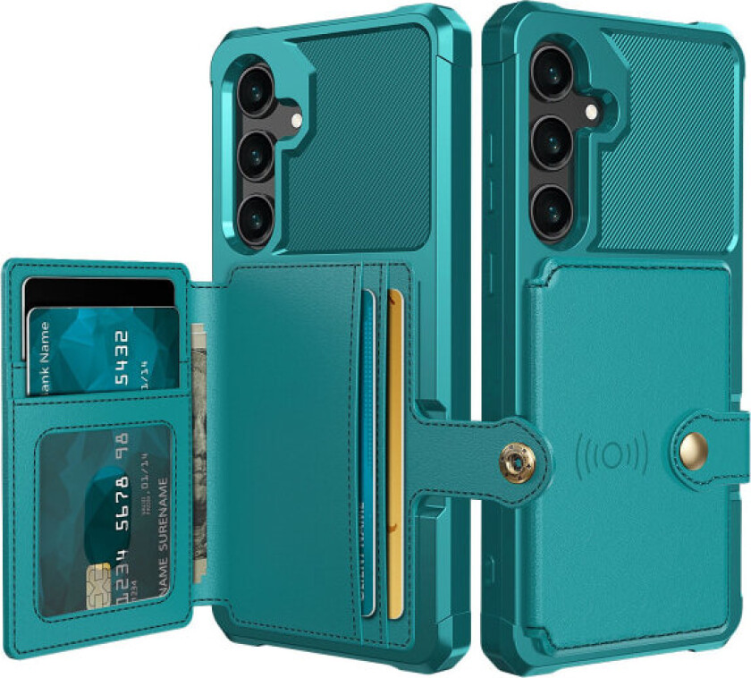 Samsung Galaxy A55 5G - Lommebokdeksel i PU-lær med magnetisk Grön