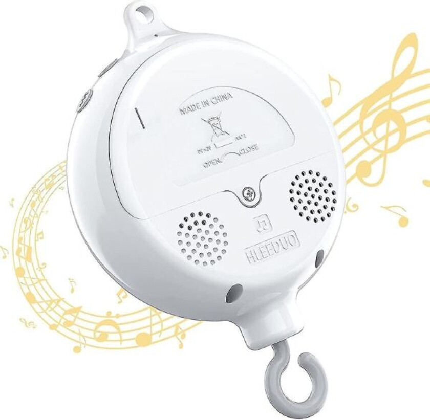 Bilde av Roterande baby Mobil spjälsäng Sängleksak Elektrisk musikdosa Spädbarnsklockhållare leksak med 12 vaggvisor present