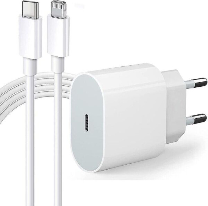 Iphone Hurtiglader Med Hurtigladekabel, Med Iphone 14/12