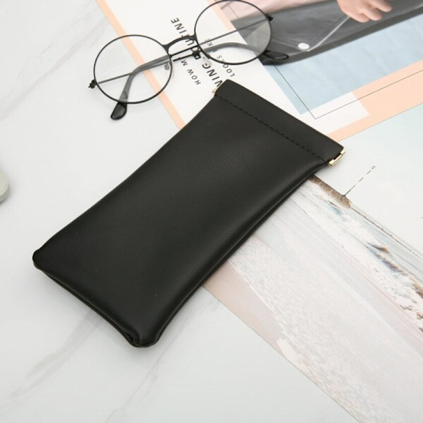 3 stk myke brilleretui, skinnsolbrilleretui bærbar klemme topp brilleetui, slank solbriller pose briller boks briller oppbevaring brille