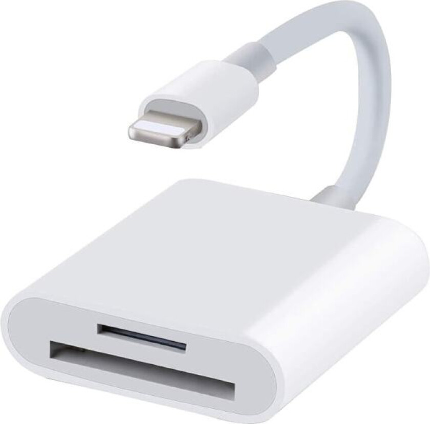 Lightning til SD-kortleser iPhone Hvit - SD-kortleser