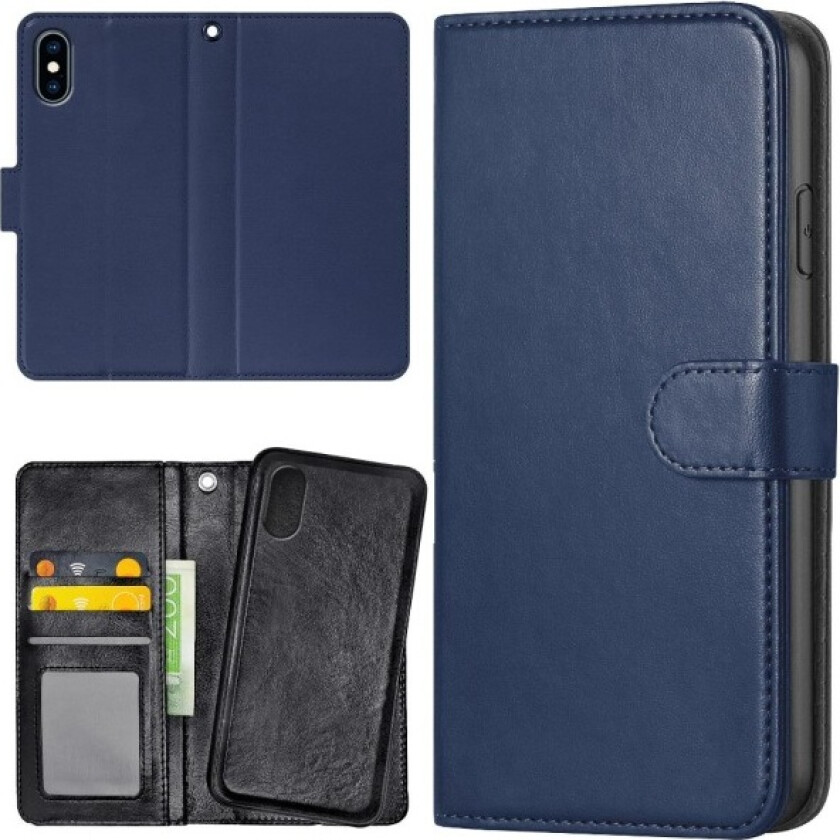 iPhone XR - Lommebok Deksel Mørkblå Dark blue