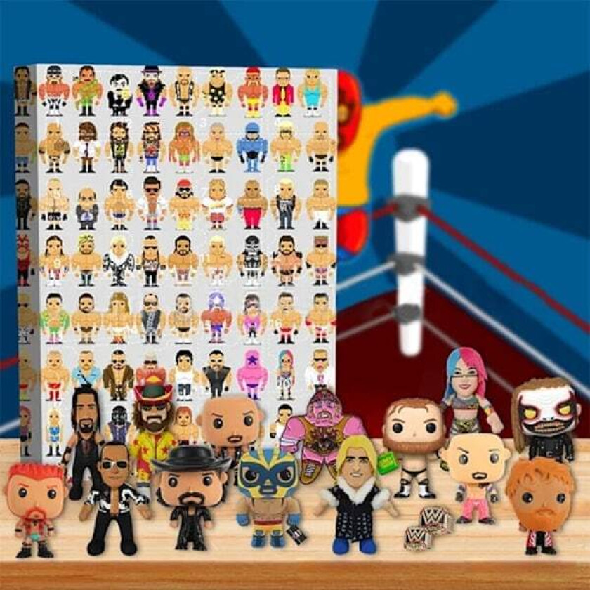 Julekalender, 24 stk/sett WWE Figurer Juletellerkalender, Overraskelsesjulegave til barn, Nyttårsfestdekorasjon