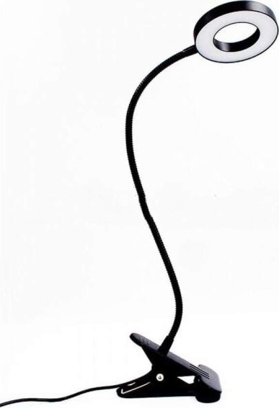 Selfie Ring Light Stativ for Live Stream/sminke, Klips på, Fleksible armer (FMY)