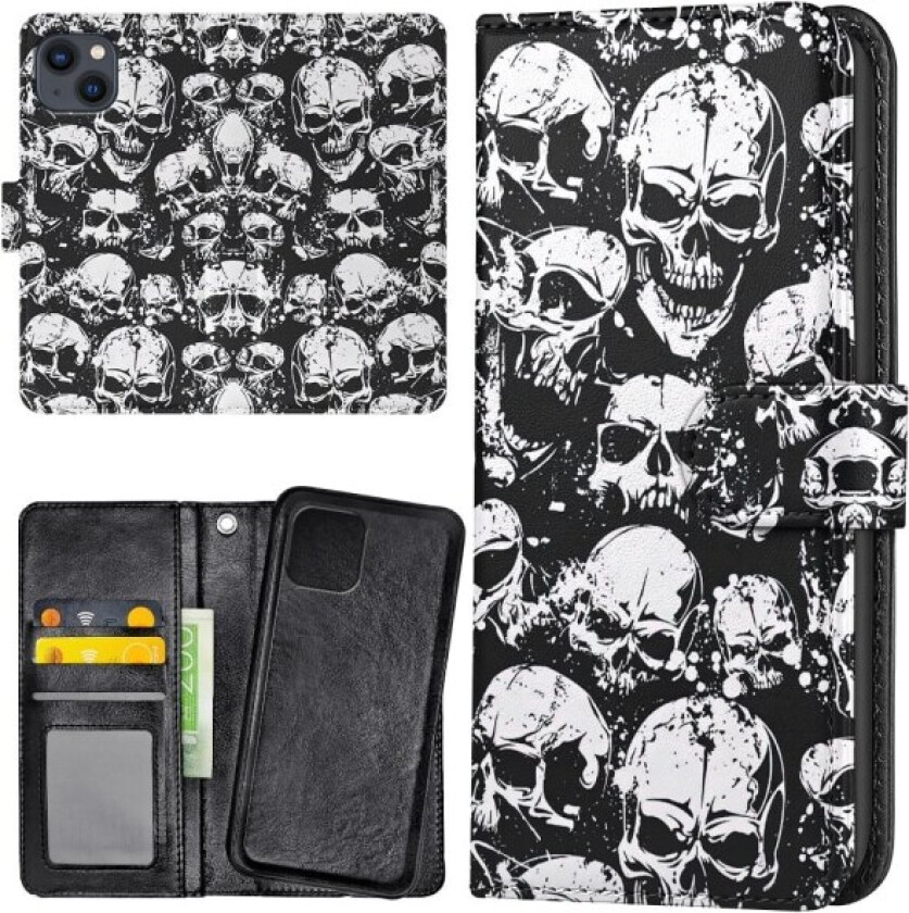 iPhone 13 - Lommebok Deksel Skulls