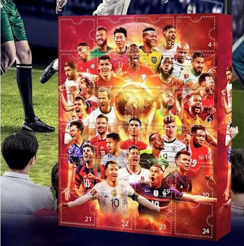 VM-Adventskalender 2024 VM-Adventskalender Juleblindboks Messi, Salah, Mbappe, Cristiano Ronaldo, osv 6