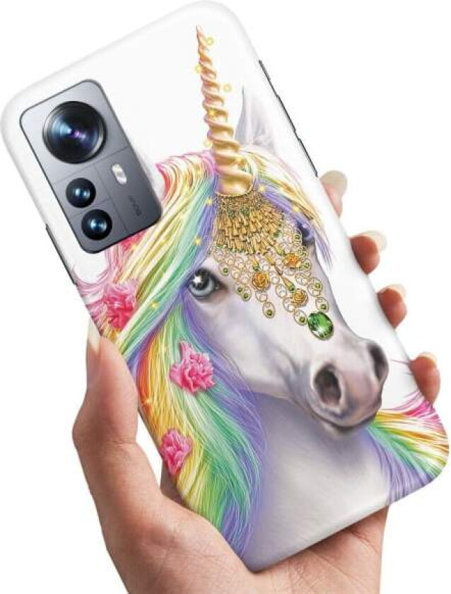 Xiaomi 12 - Deksel/Mobildeksel Unicorn/Enhjørning Multicolor
