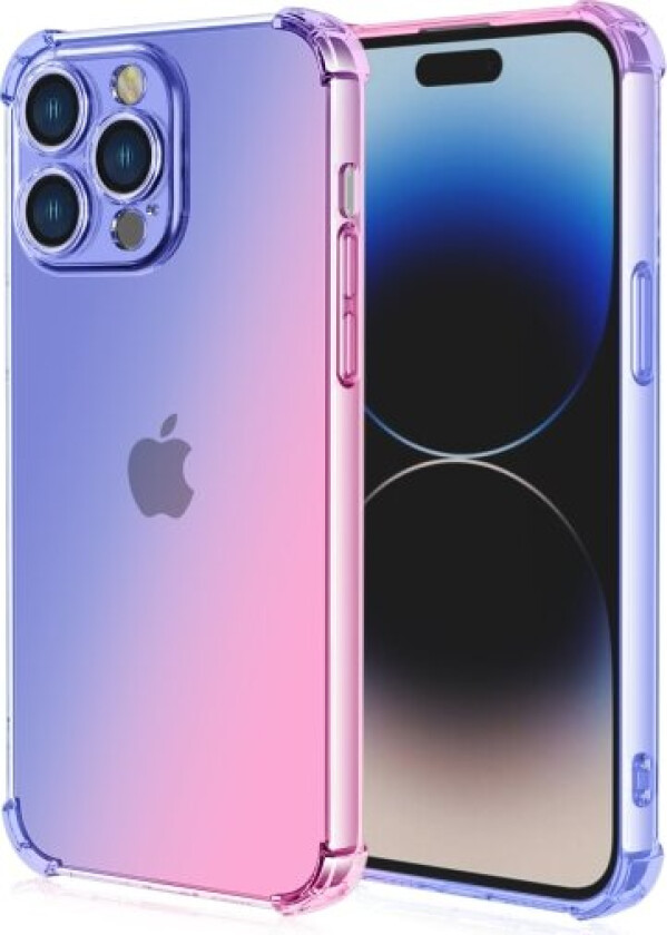 IPhone 15 pro max - Smart beskyttelsesdeksel i silikon Pink