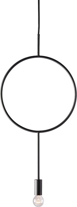 Circle taklampe svart