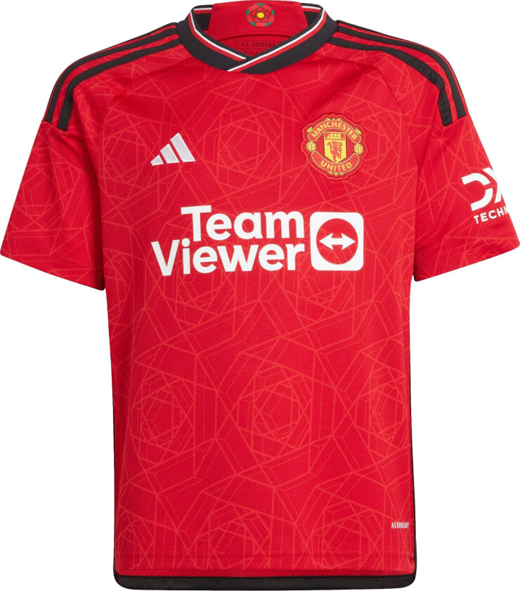 adidas Manchester United Home Jersey Y 2023/24, fotballdrakt, junior Team Colleg Red