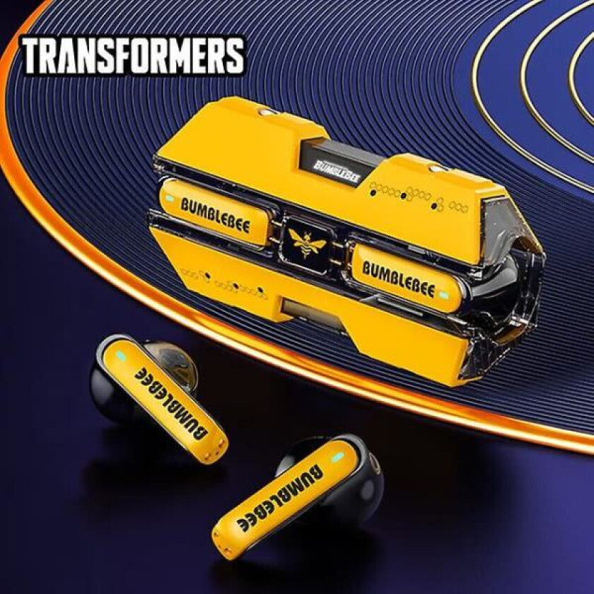 Transformers Tf-t01 Tws Ørepropper Bluetooth 5.3 Trådløse ørepropper Lav latens Hifi Stereo Headset Gaming Musikk Dual Mode Earbuds (FMY) Gul Yellow