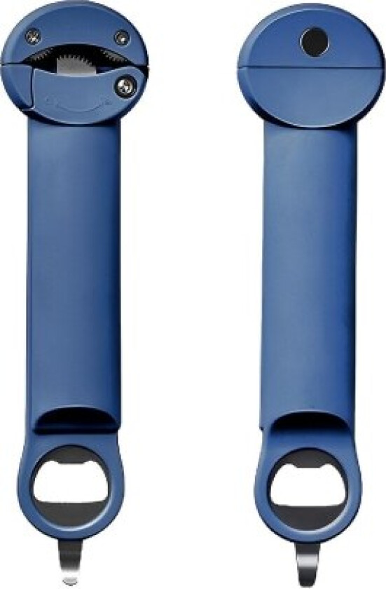 Inntrekkbar flaskeåpner, justerbar multifunksjonell rustfritt stål boksåpner, veggmontert flaskeåpner blue